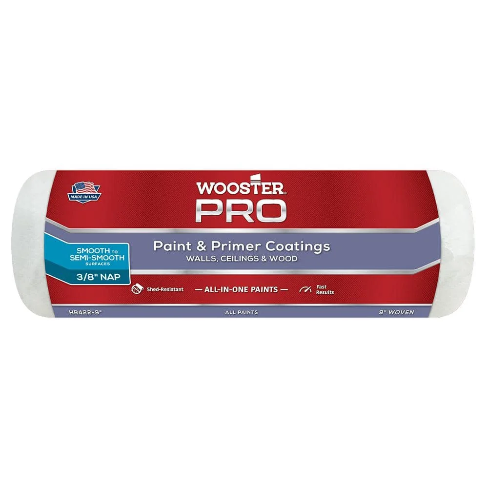 9 in. x 3/8 in. Pro High-Density Prime and Paint Roller Cover