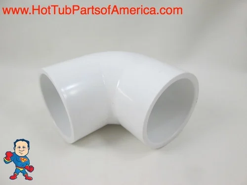 90 Degree PVC Elbow 1 1/2″ Slip x 1 1/2″ Slip – Spa Plumbing Fitting