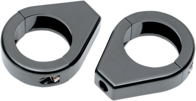 DRAG SPECIALTIES Turn Signal - Clamp - 39mm - Black 12-6049GB-39