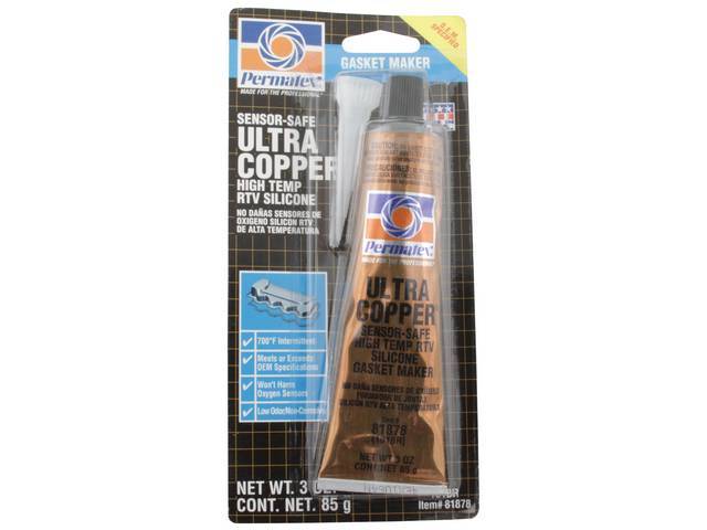 RTV Ultra Copper Silicone Gasket Maker, Permatex