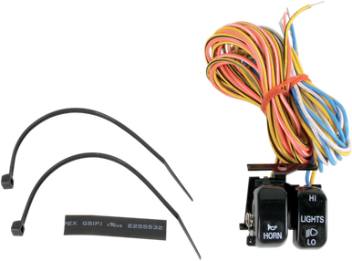 DRAG SPECIALTIES Switch Kit - Dimmer/Horn - Black H18-0333B-H