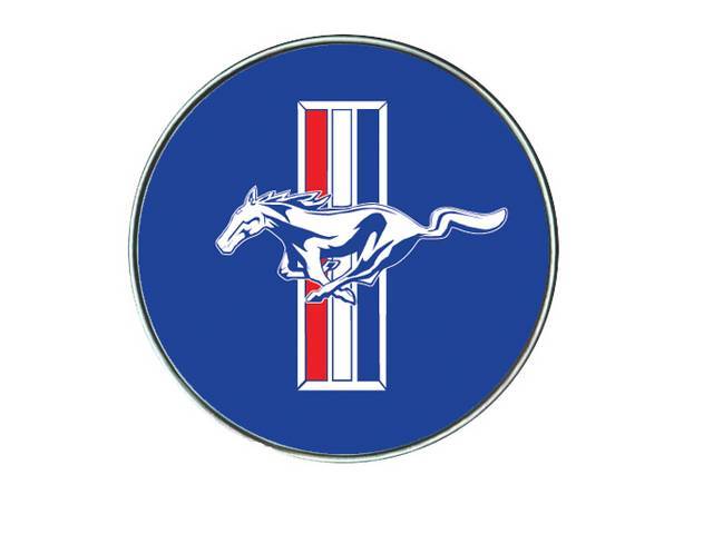 Key Fob Insert, Tri-Bar Running Horse Logo