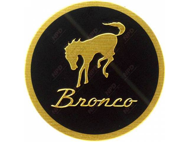 Key Fob, Bronco Script