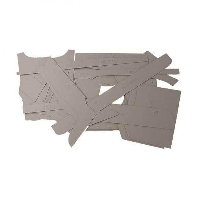 Pre-Cut Uncovered Panel Set - 5 Window Coupe