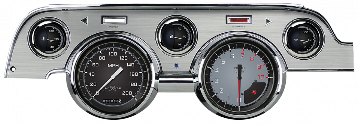 Classic Instruments 1967-1968 Ford Mustang Auto Cross Gray Package MU67AXGBA