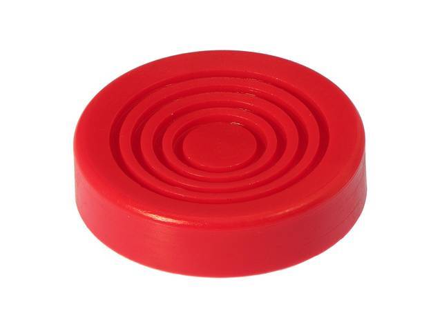 Hydraulic Floor Jack Red Polyurethane Pad, 3
