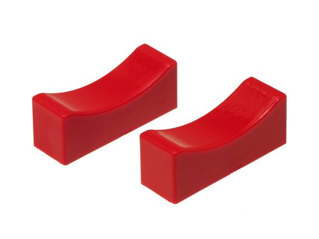 Jack Stand Polyurethane Pads, 1 1/4 x 4, Red