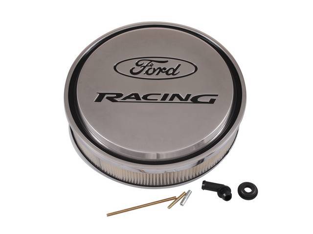 Slant Edge Aluminum Air Cleaner, Polished Finish