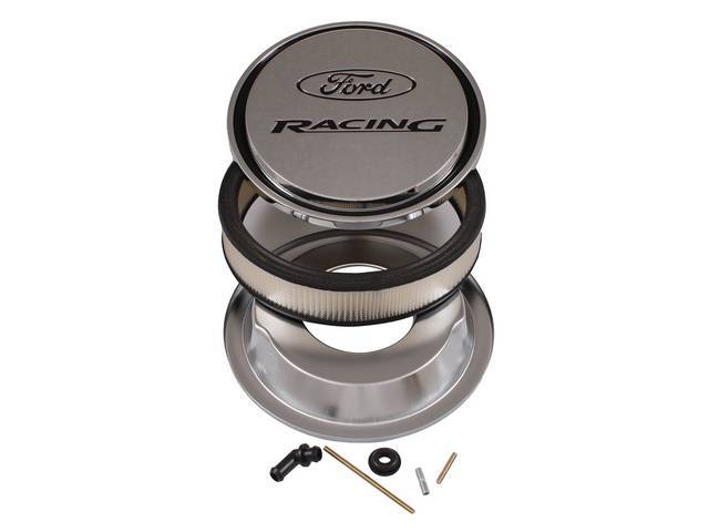 Slant Edge Aluminum Air Cleaner, Chrome Finish