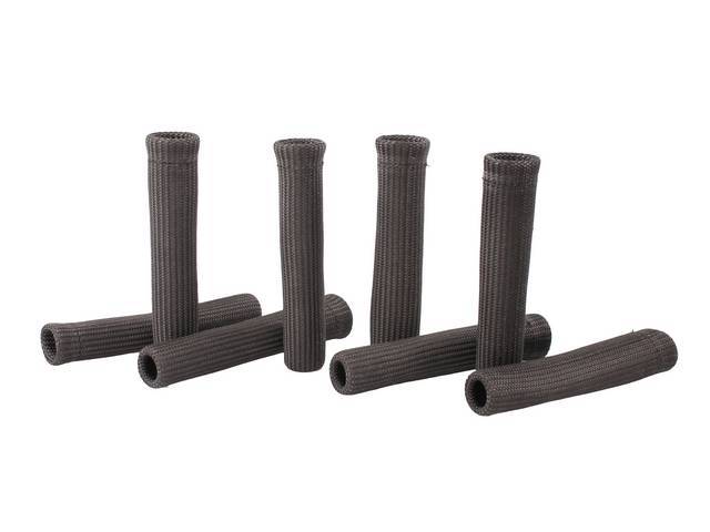 Protect-A-Boot, Black, (8) per pack, 6 Inch, Non-flammable, Spark plug boot and wire protection