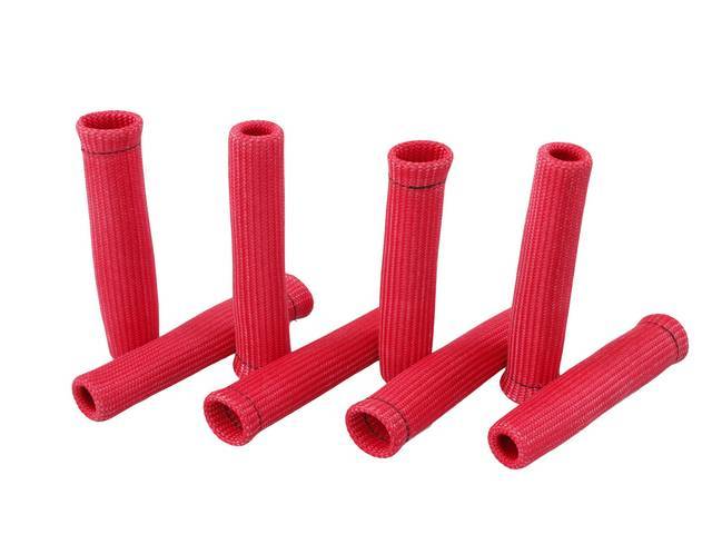 Protect-A-Boot, Red, (8) per pack, 6 Inch, Non-flammable, Spark plug boot and wire protection