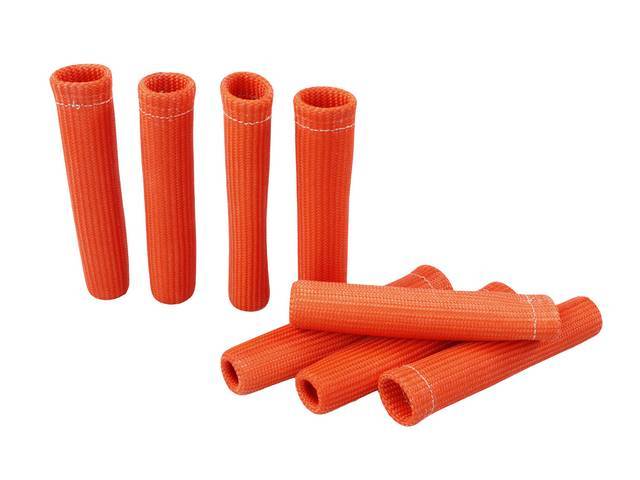 Protect-A-Boot, Orange, (8) per pack, 6 Inch, Non-flammable, Spark plug boot and wire protection