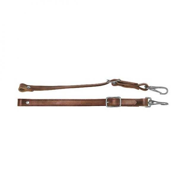 Model T Ford Top To Windshield Straps - Natural Brown Leather - Nickel Buckles & Hooks - Replacement Style