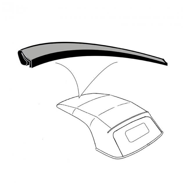 Dennis Carpenter Header Bow Seal - 1952-54 Ford Car BA-7651330-B
