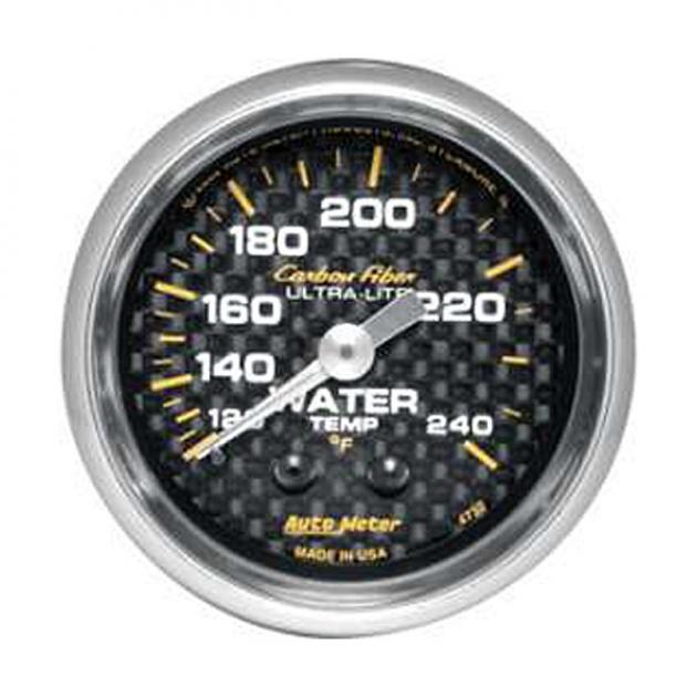 El Camino Water Temperature Gauge, Mechanical, Carbon FiberSeries, AutoMeter, 1959-1987