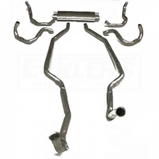 Camaro Dual Exhaust System, Stainless Steel, Big Block, 1967-1968