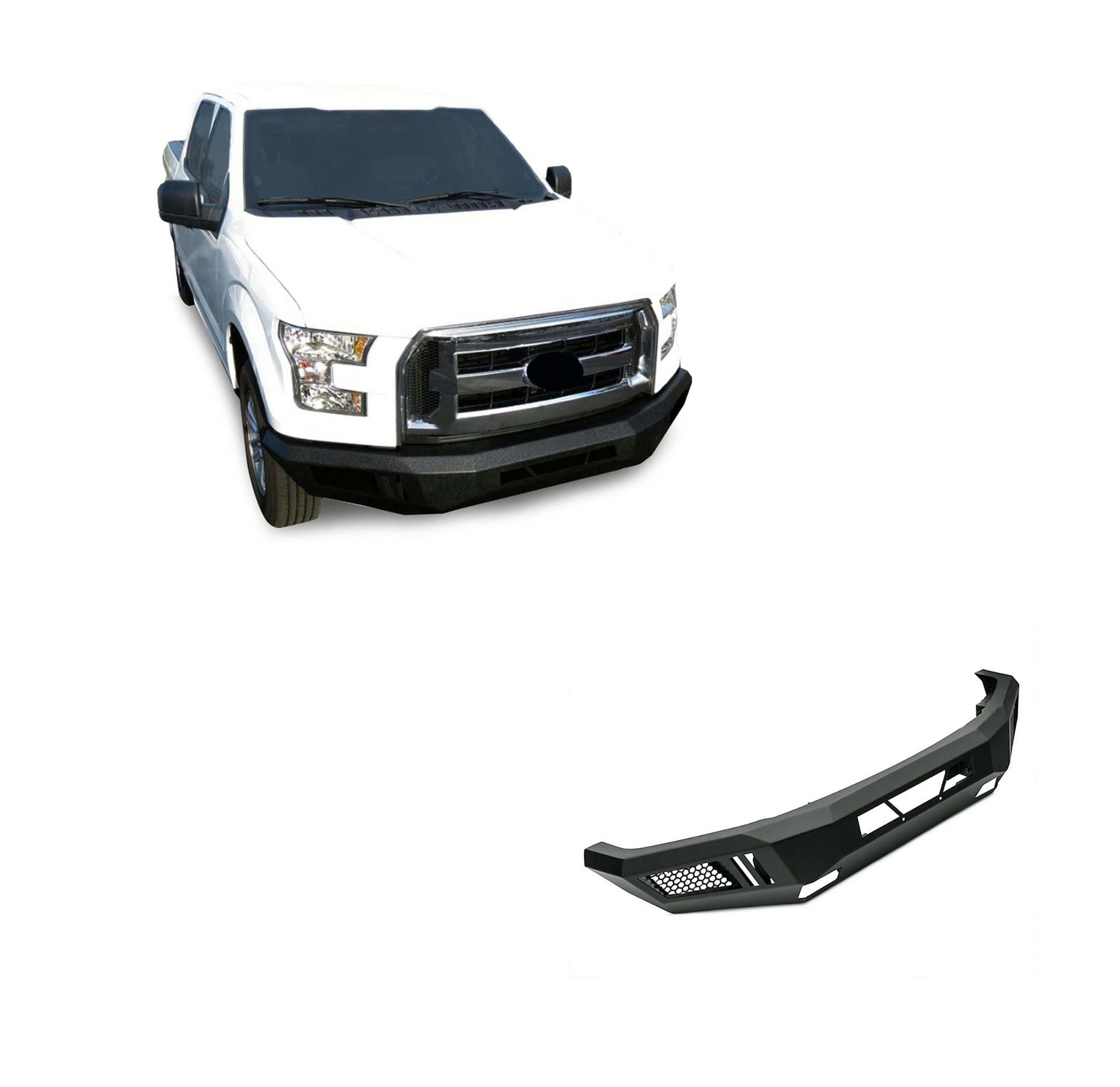 Black Horse Off Road AFB-F115-18 Armour Heavy Duty Front Bumper