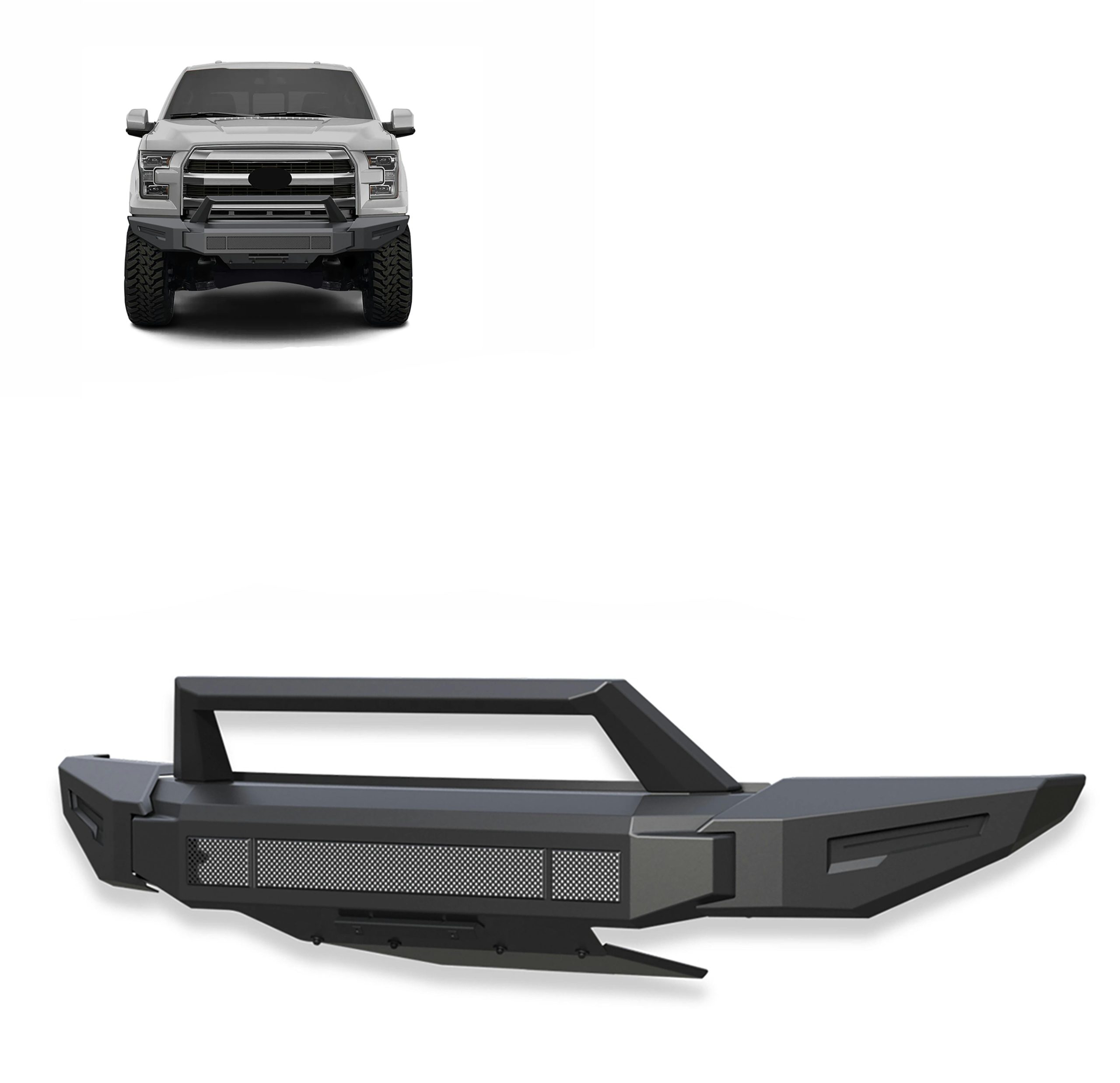 Black Horse Off Road AFB-F116 Armour II Heavy Duty Modular Front Bumper