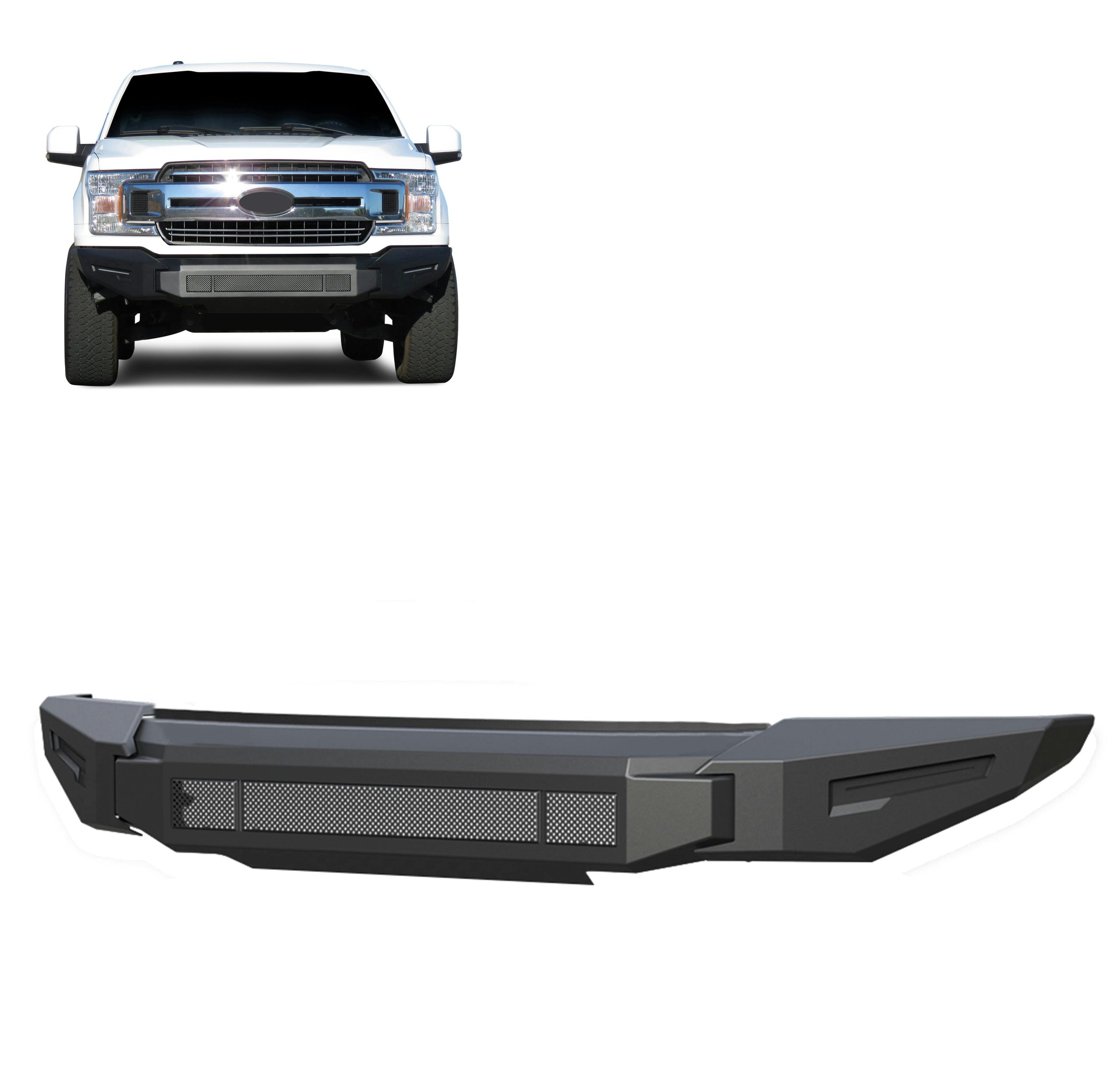 Black Horse Off Road AFB-F119-BU Armour II Heavy Duty Modular Front Bumper-Bumper Only