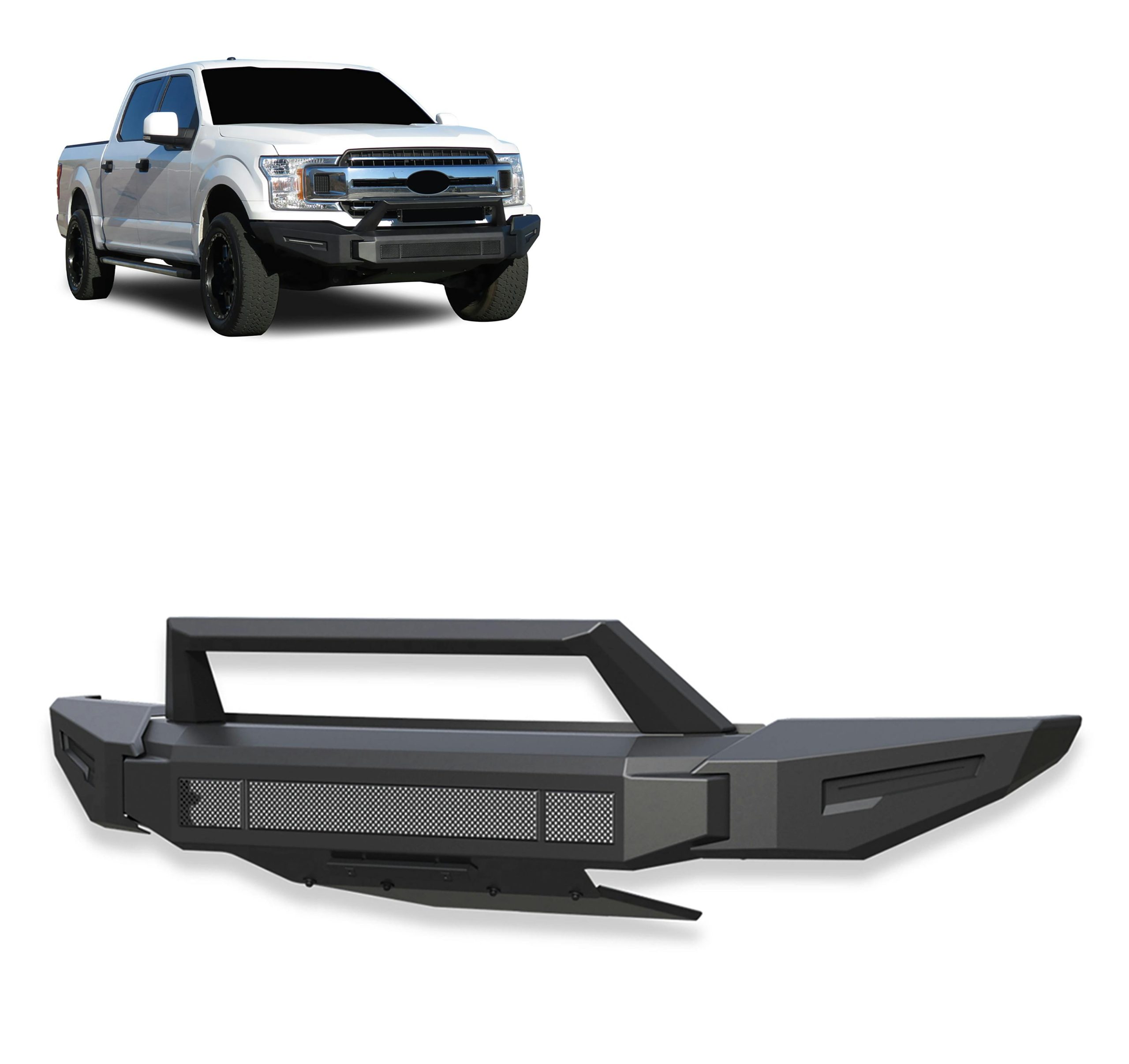 Black Horse Off Road AFB-F119 Armour II Heavy Duty Modular Front Bumper