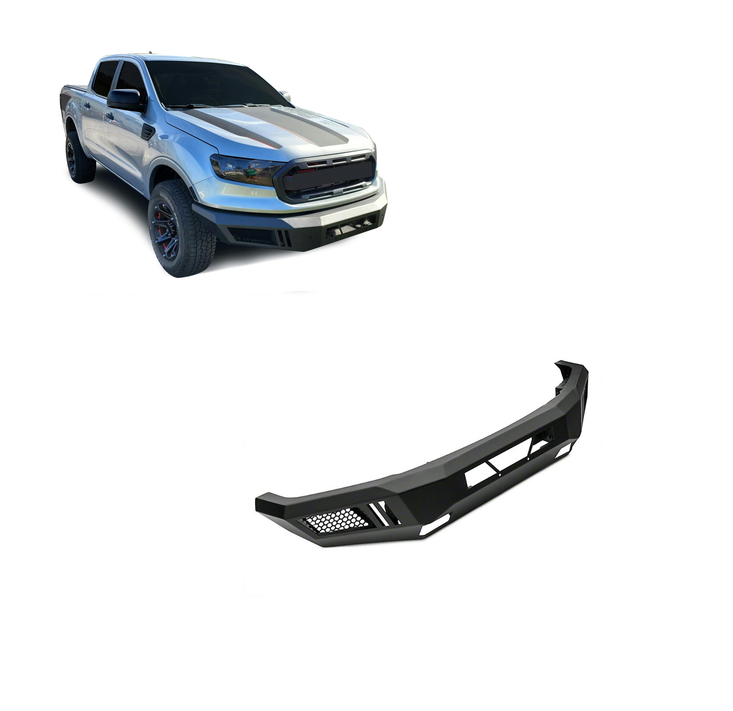 Black Horse Off Road AFB-FORA Armour Heavy Duty Front Bumper