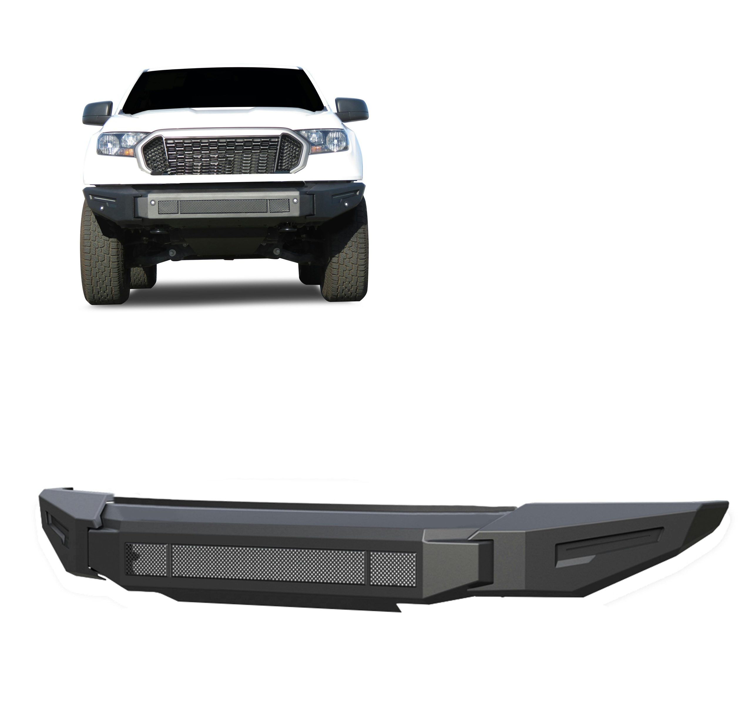 Black Horse Off Road AFB-FR19-BU Armour II Heavy Duty Modular Front Bumper-Bumper Only