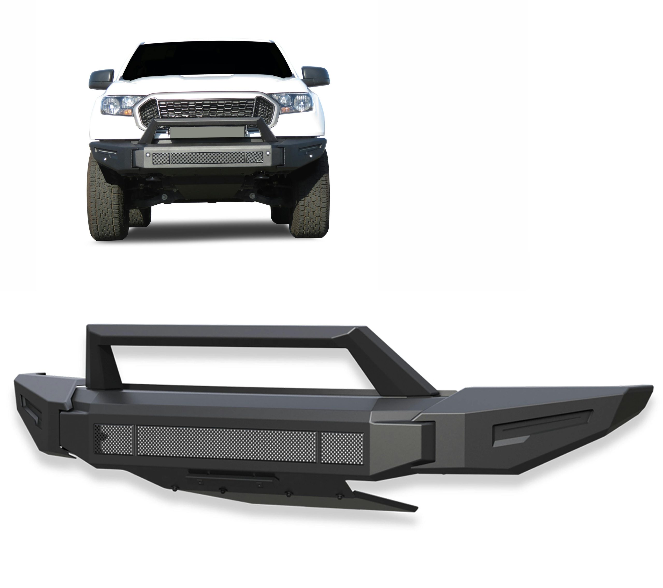 Black Horse Off Road AFB-FR19 Armour II Heavy Duty Modular Front Bumper