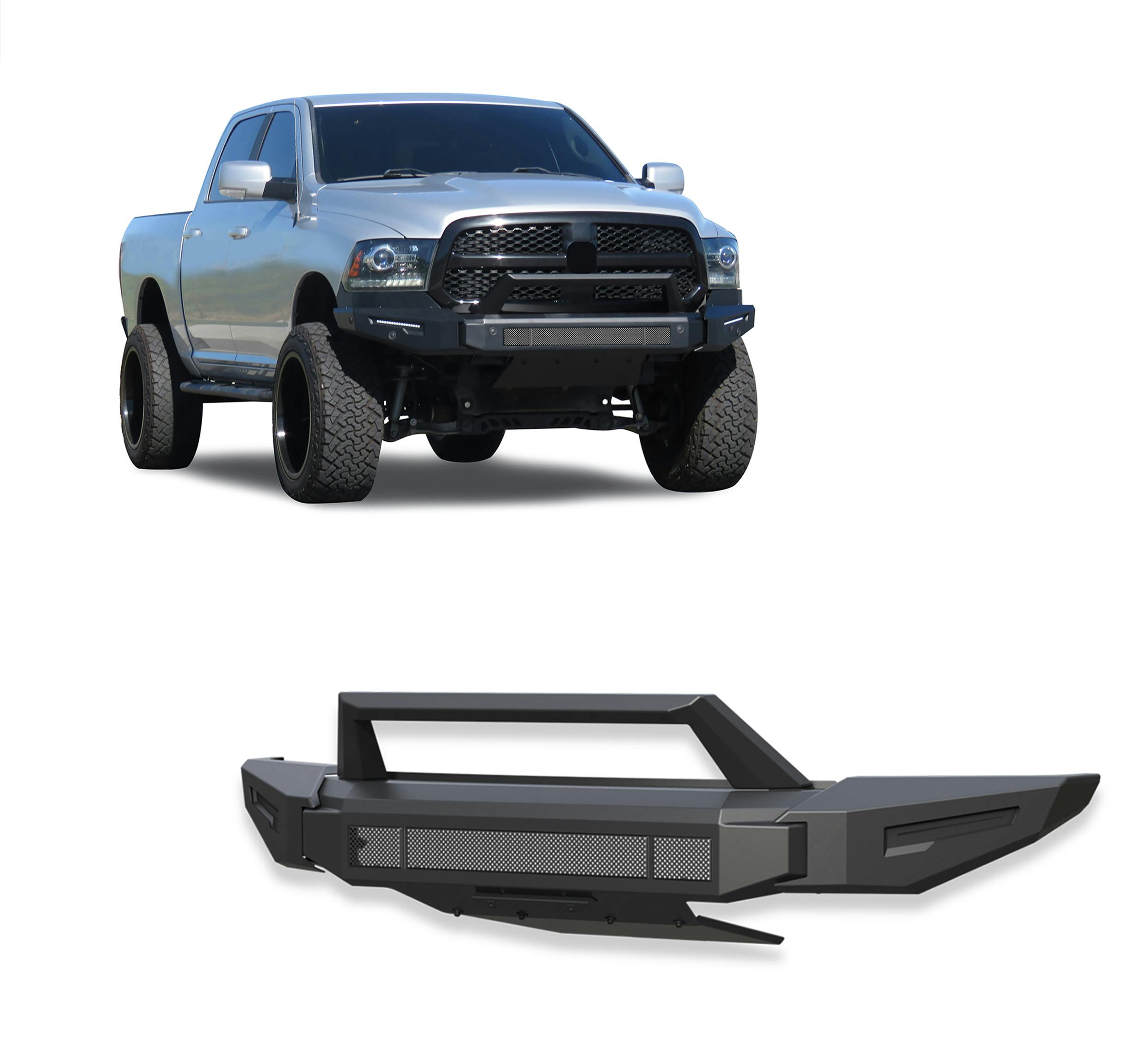 Black Horse Off Road AFB-RA14 Armour II Heavy Duty Modular Front Bumper