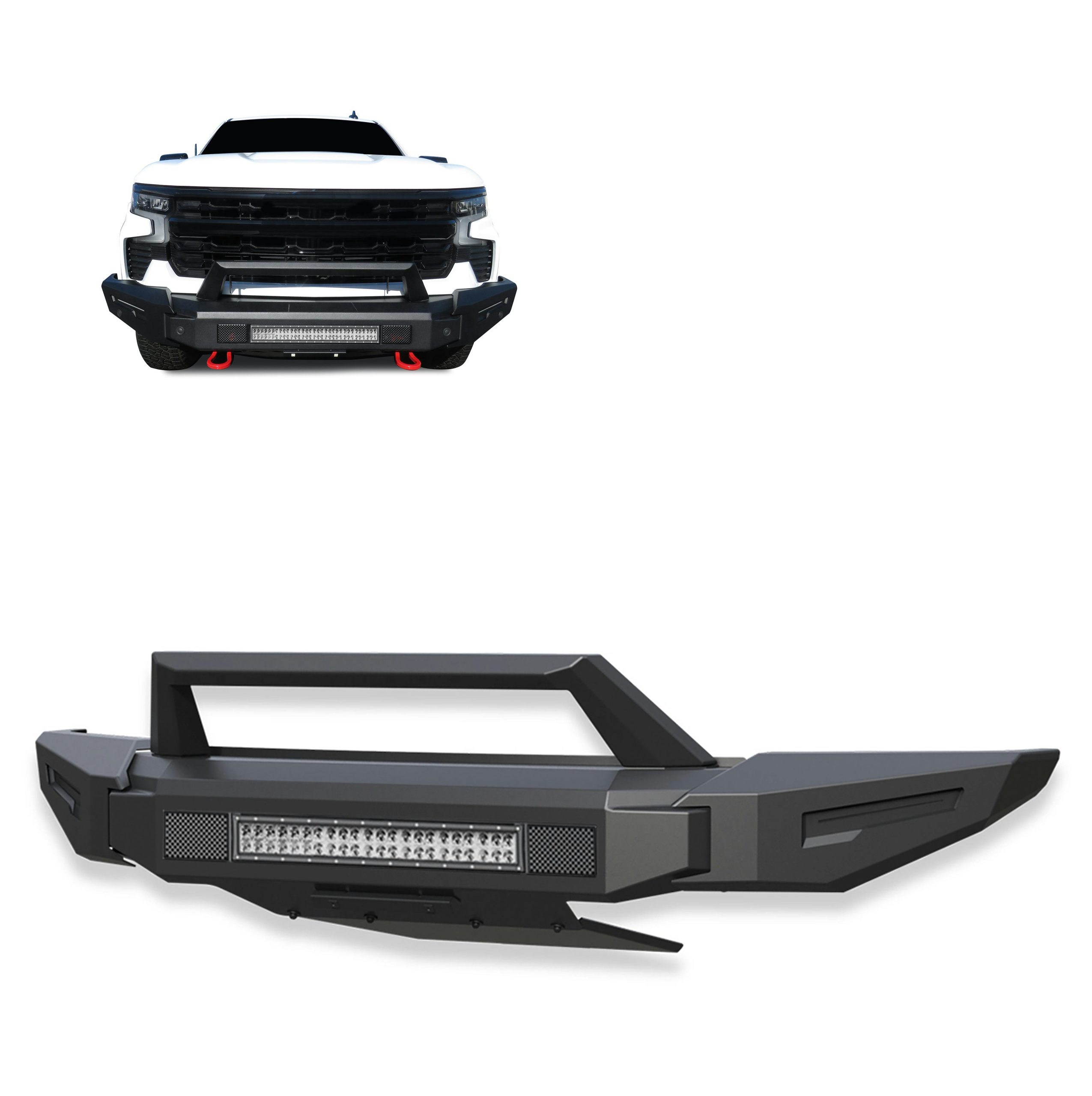 Black Horse Off Road AFB-SI23-K1 Armour II Heavy Duty Modular Front Bumper Kit