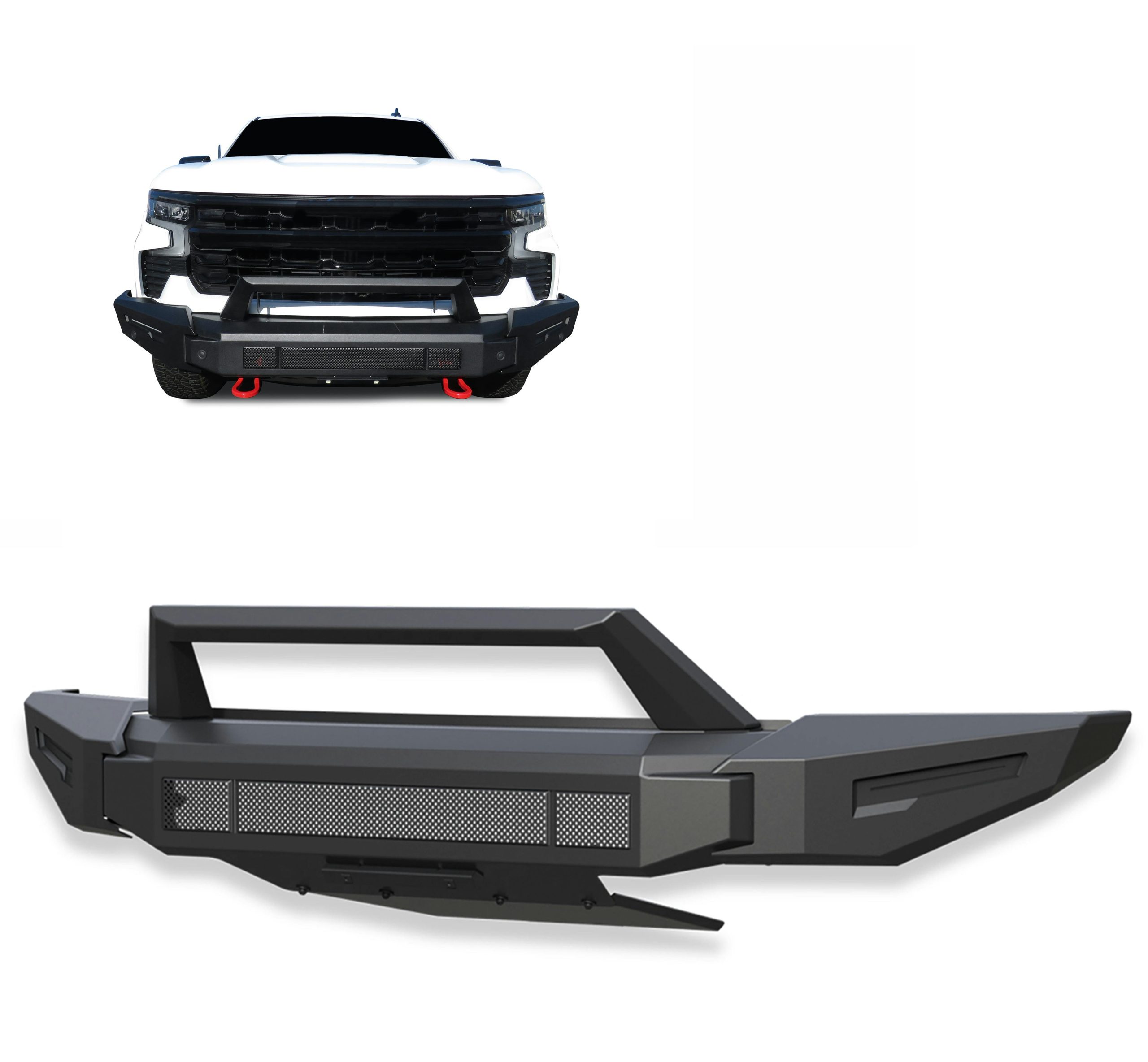 Black Horse Off Road AFB-SI23 Armour II Heavy Duty Modular Front Bumper