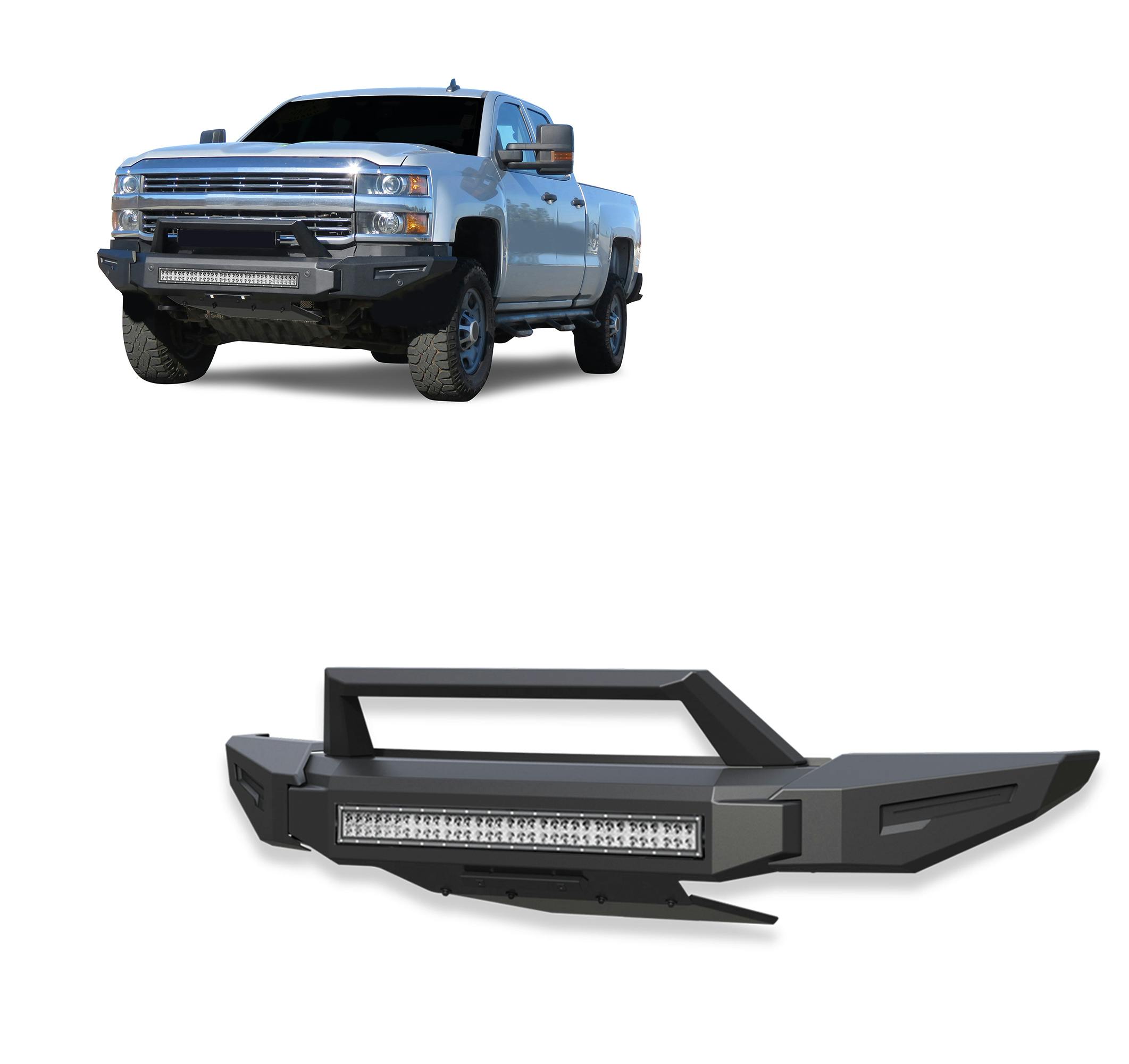 Black Horse Off Road AFB-SI35-K2 Armour II Heavy Duty Modular Front Bumper Kit