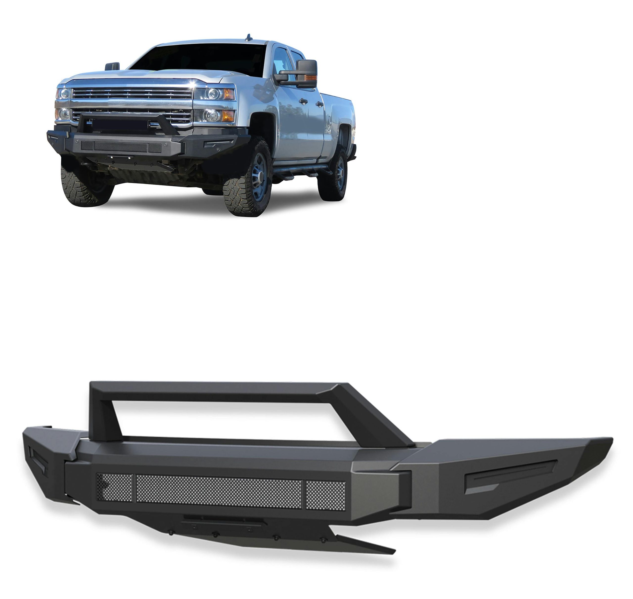 Black Horse Off Road AFB-SI35 Armour II Heavy Duty Modular Front Bumper