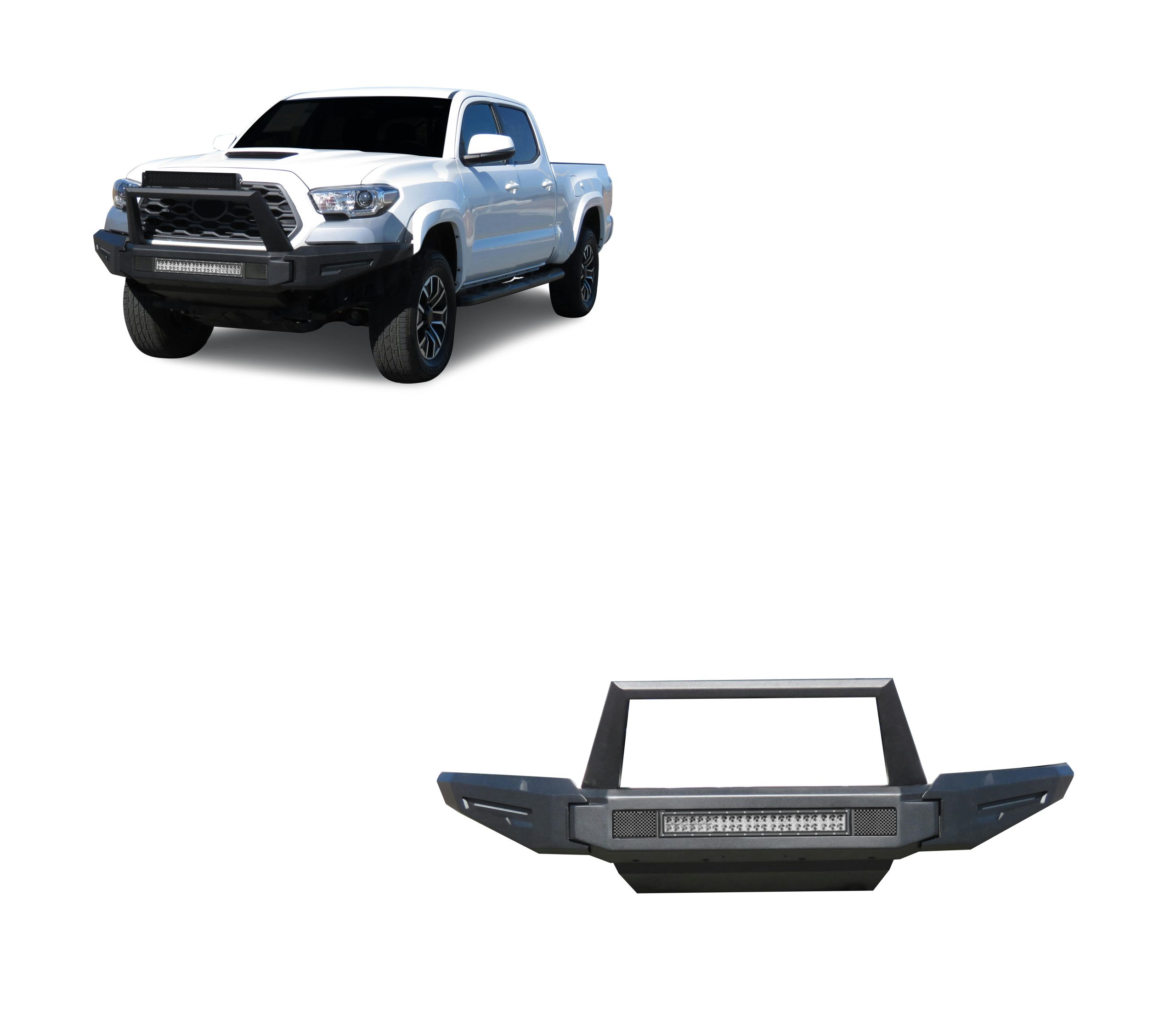 Black Horse Off Road AFB-TA21-K1 Armour II Heavy Duty Modular Front Bumper Kit