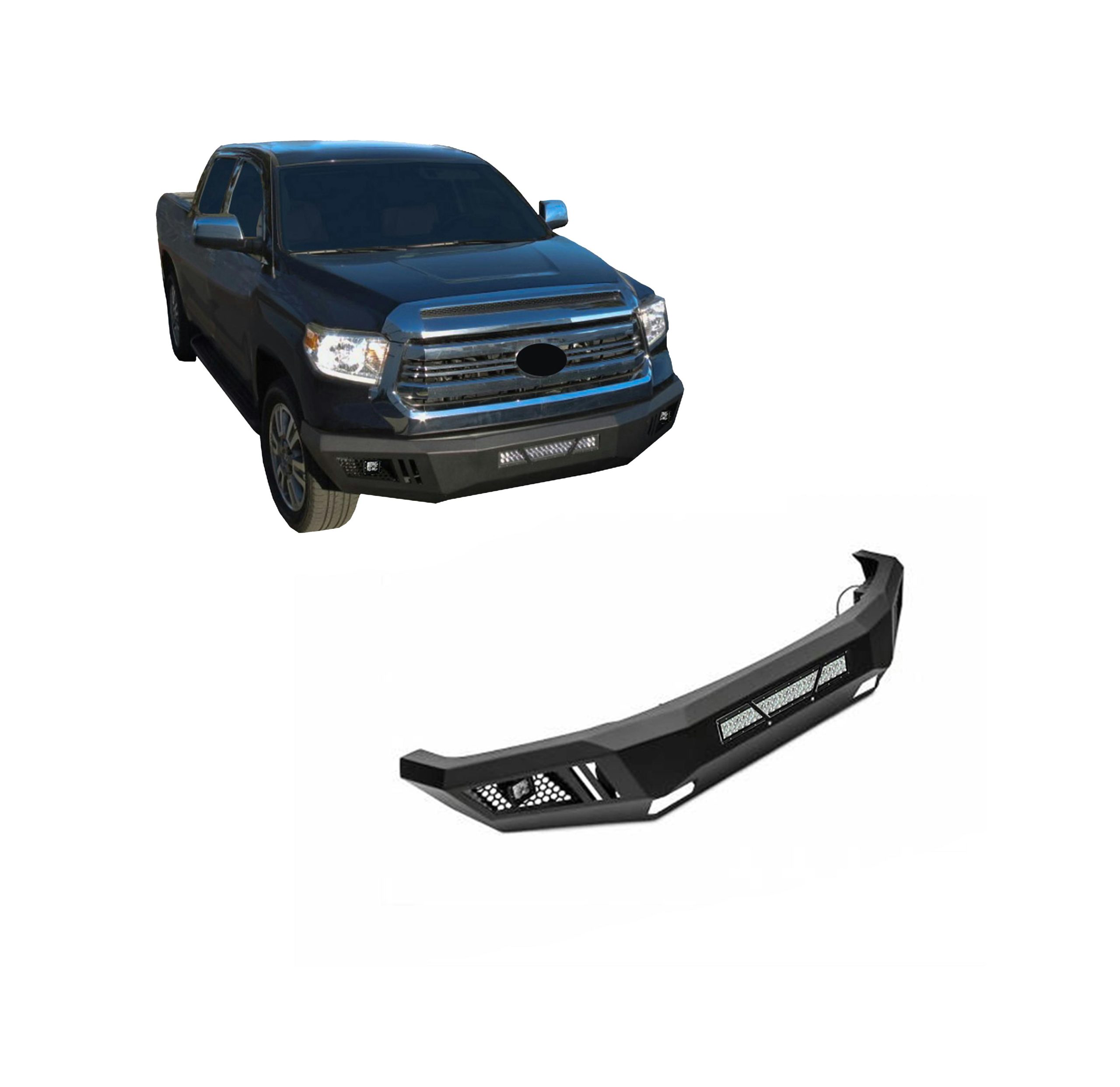 Black Horse Off Road AFB-TU14-KIT Armour Heavy Duty Front Bumper Kit