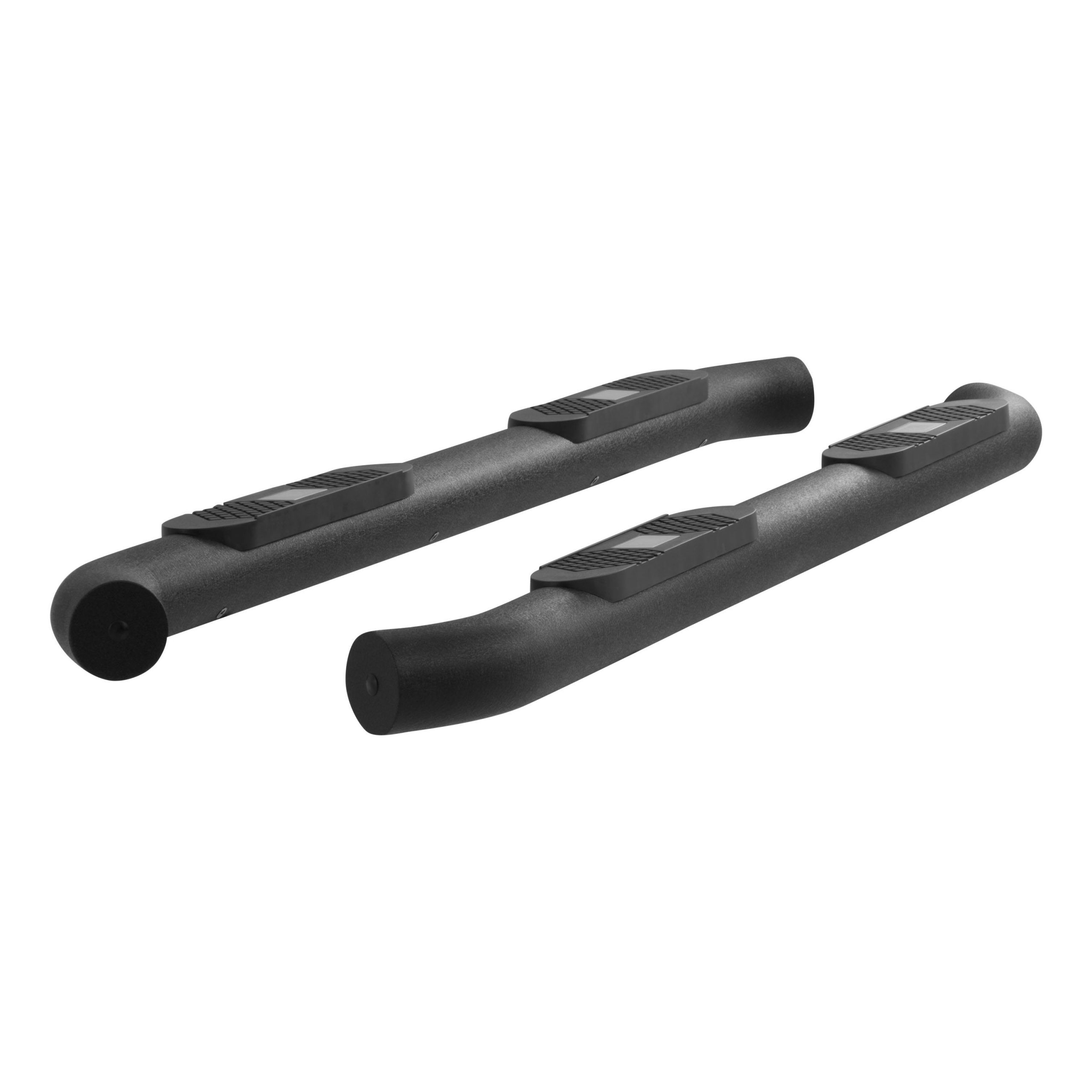 ARIES AL234045 Big Step 4 Black Aluminum Round Side Bars, Select Silverado, Sierra