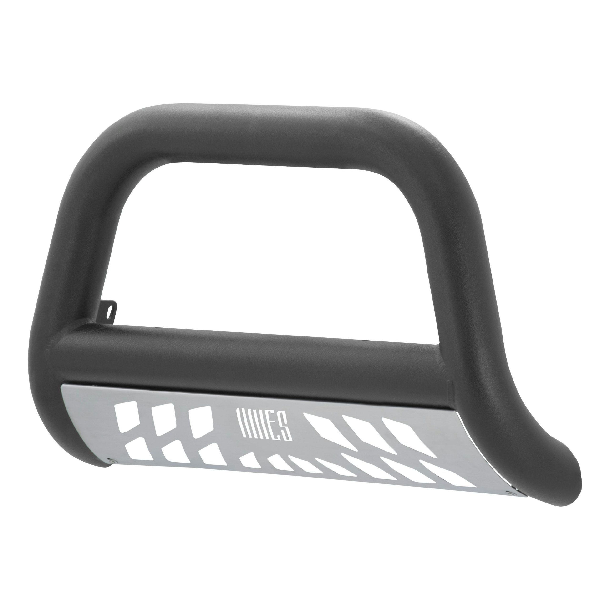 ARIES AL45-4012 Big Horn 4in. Black Aluminum Bull Bar; Select Chevrolet Silverado; GMC Sierra 15