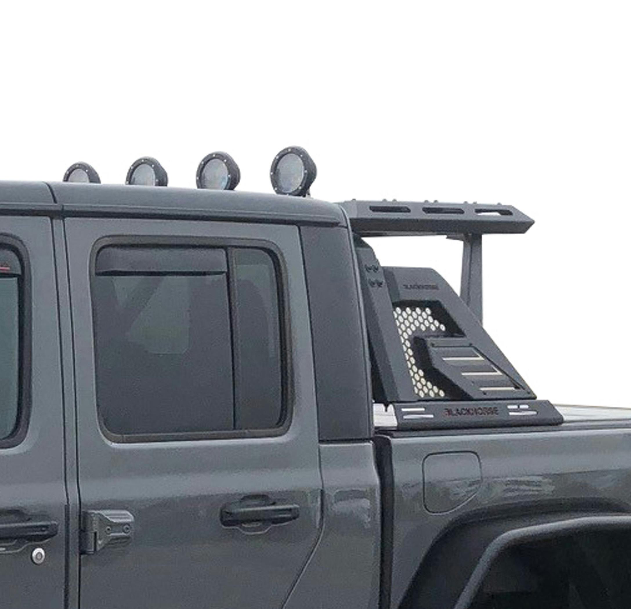 Black Horse Off Road AR2-01BA1-PLFB Armour II Roll Bar W/Basket Kit