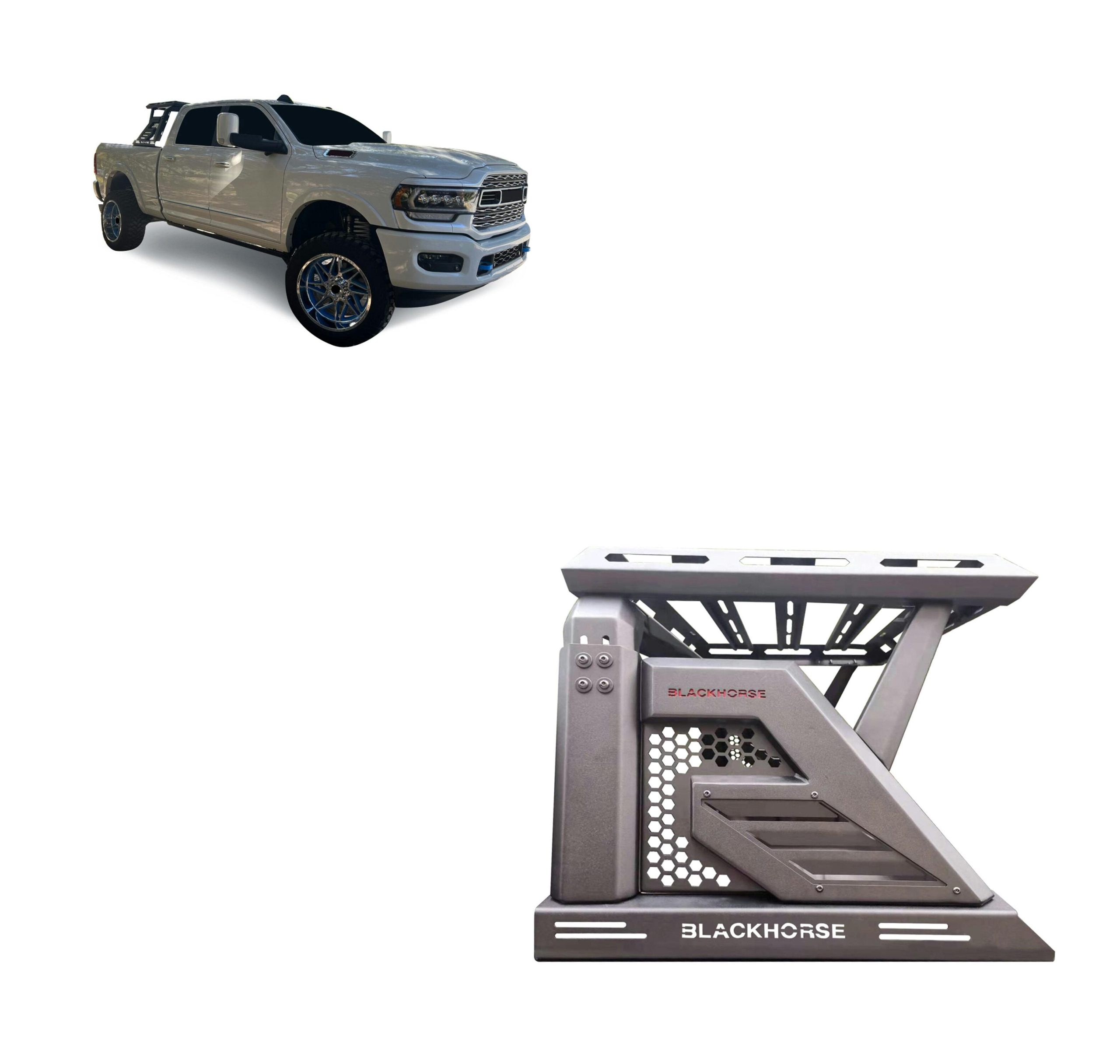 Black Horse Off Road AR2-01BA1 Armour II Roll Bar W/Basket