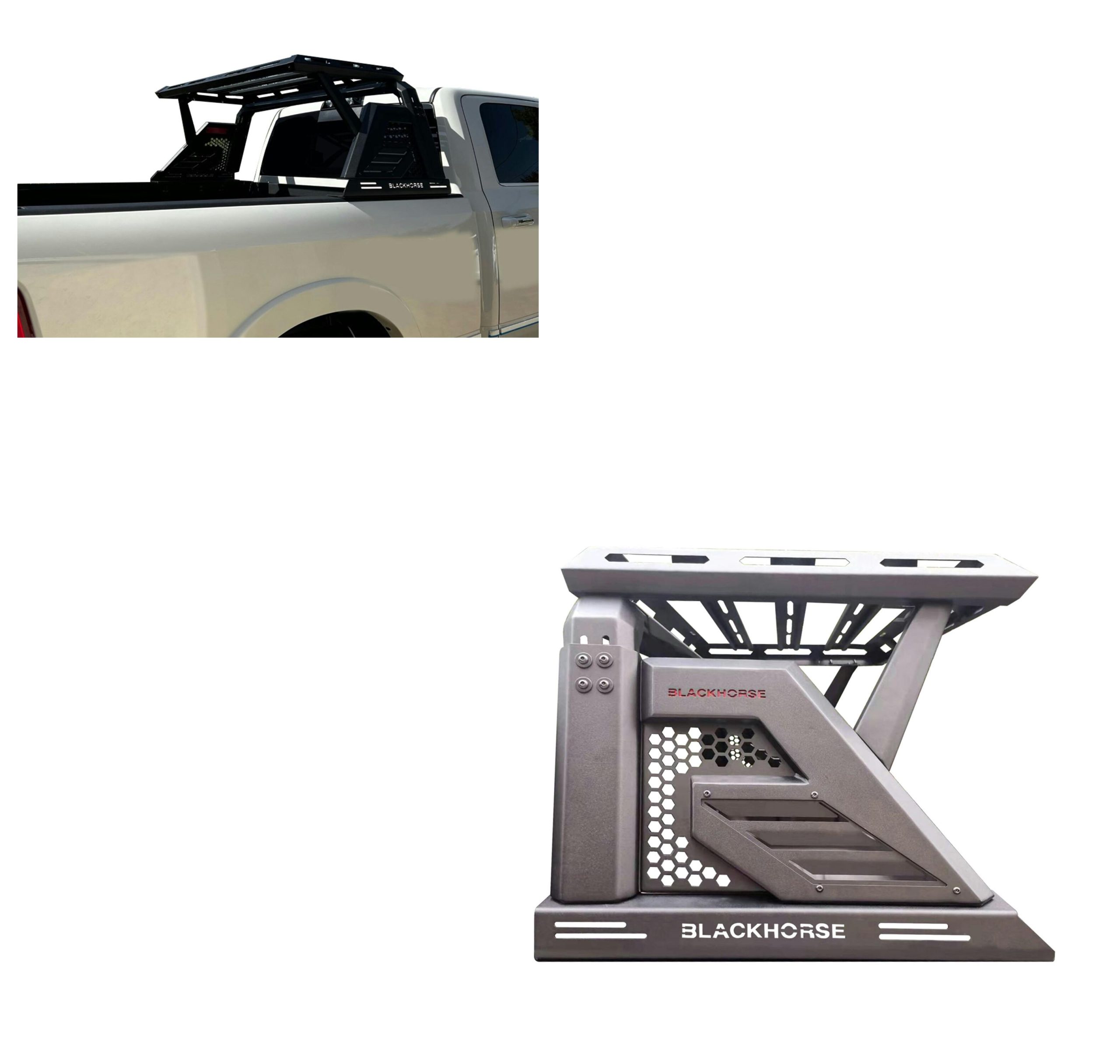 Black Horse Off Road AR2-03BA3 Armour II Roll Bar W/Basket