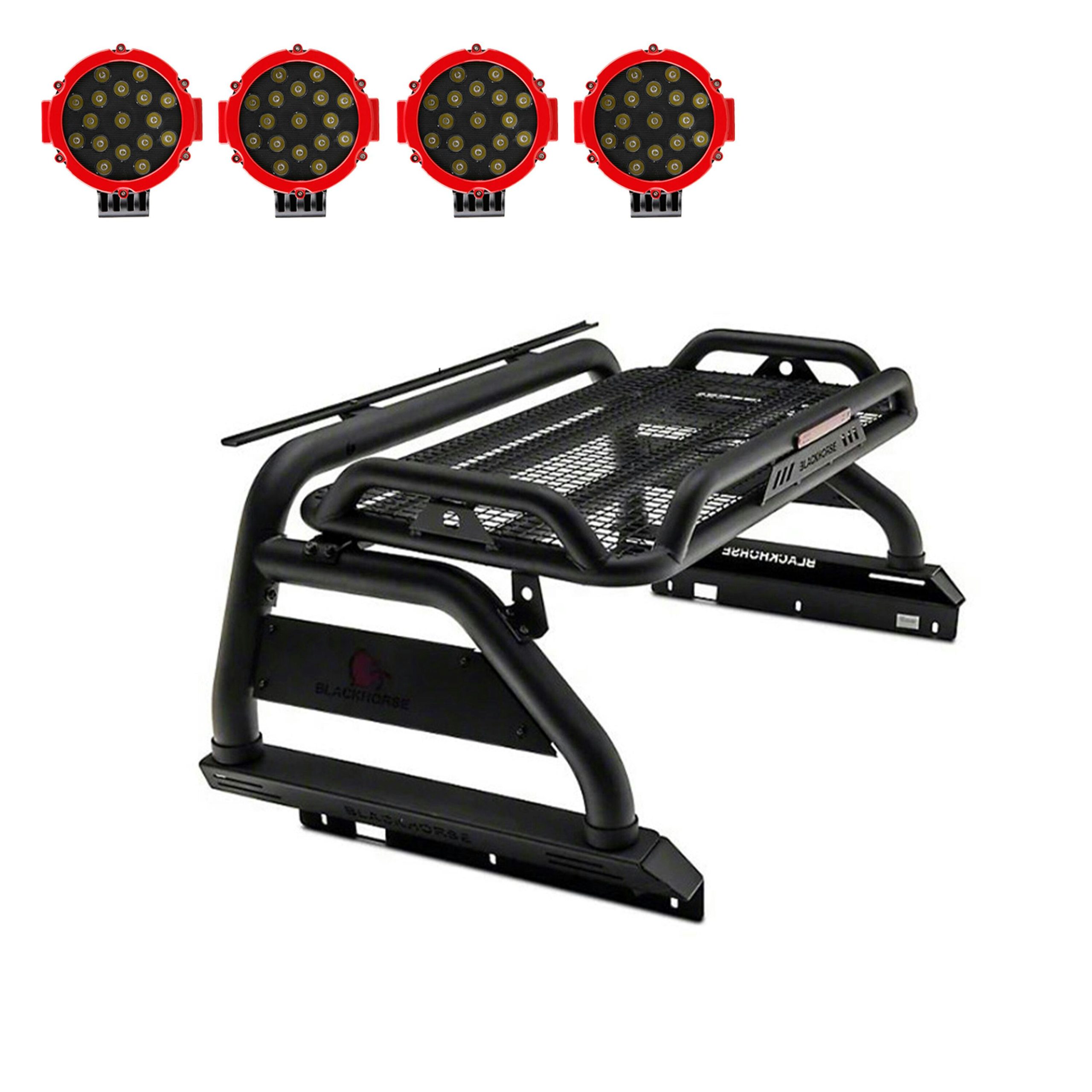 Black Horse Off Road ATRB6BK-PLR Atlas Roll Bar Kit