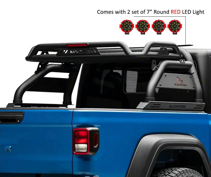 Black Horse Off Road ATRB9BK-PLR Atlas Roll Bar Kit