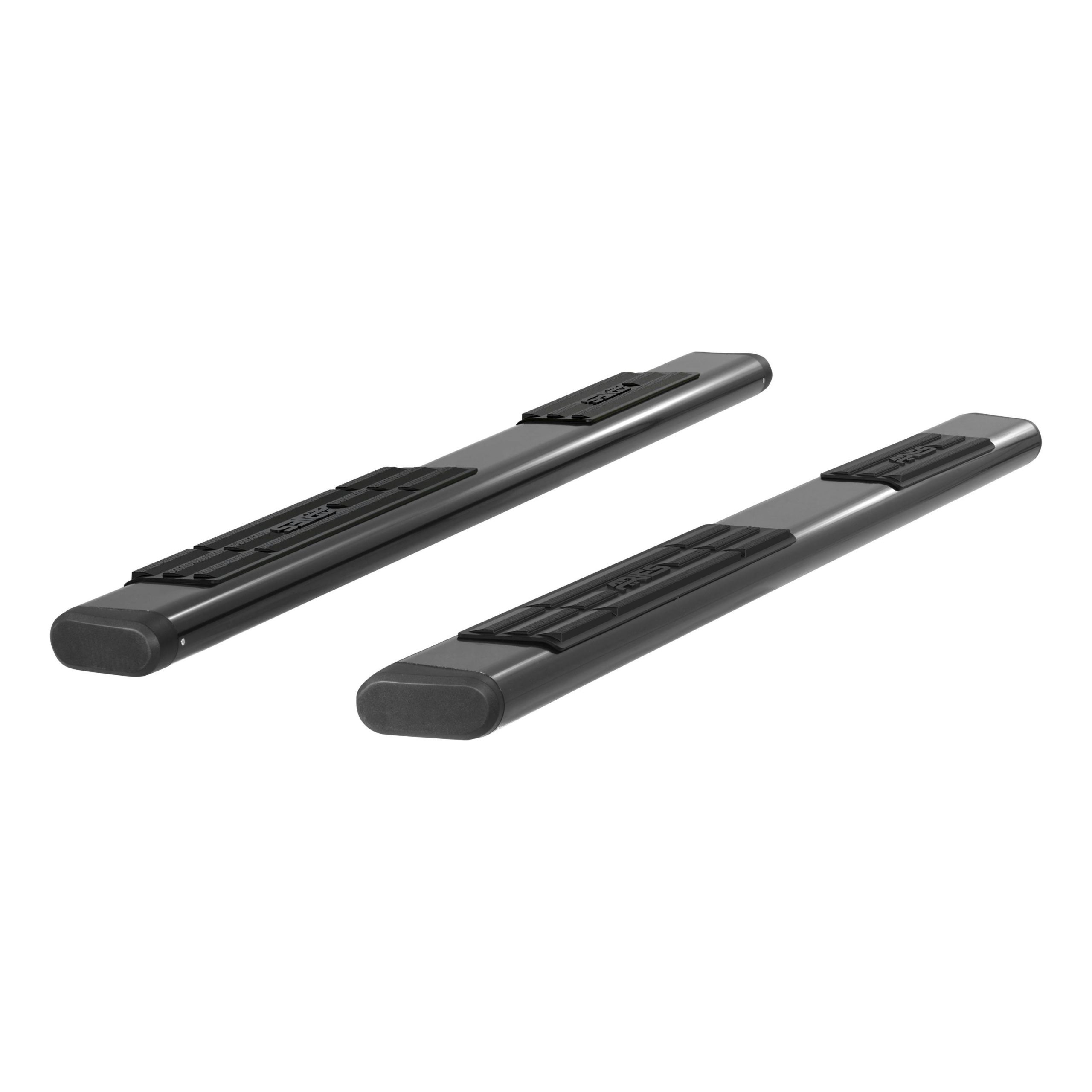 ARIES B2885 6in. x 85in. Black Aluminum Oval Side Bars (No Brackets)
