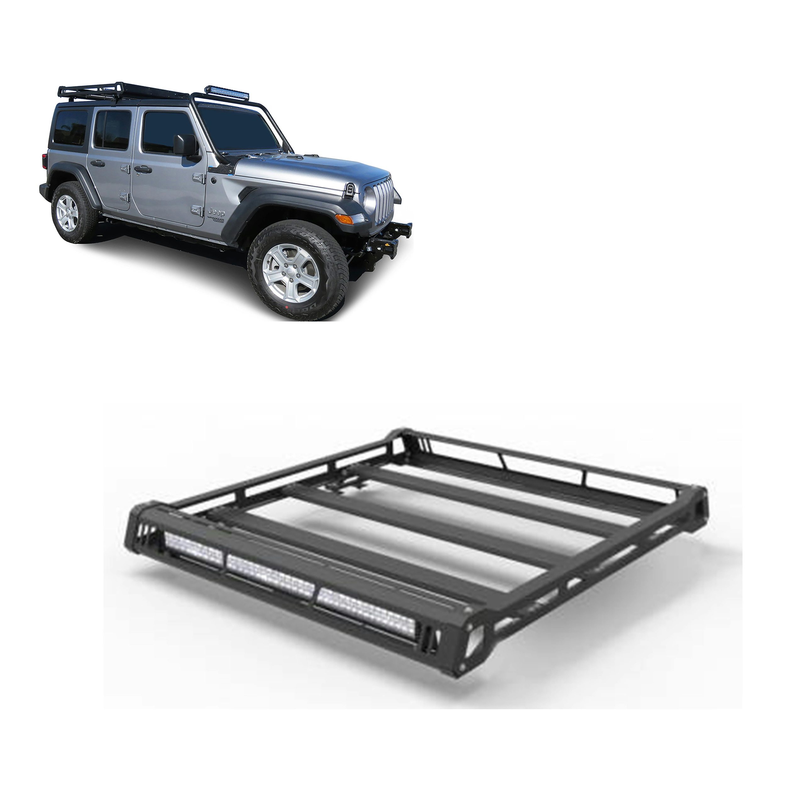 Black Horse Off Road BA-JL01 Traveler Roof Rack