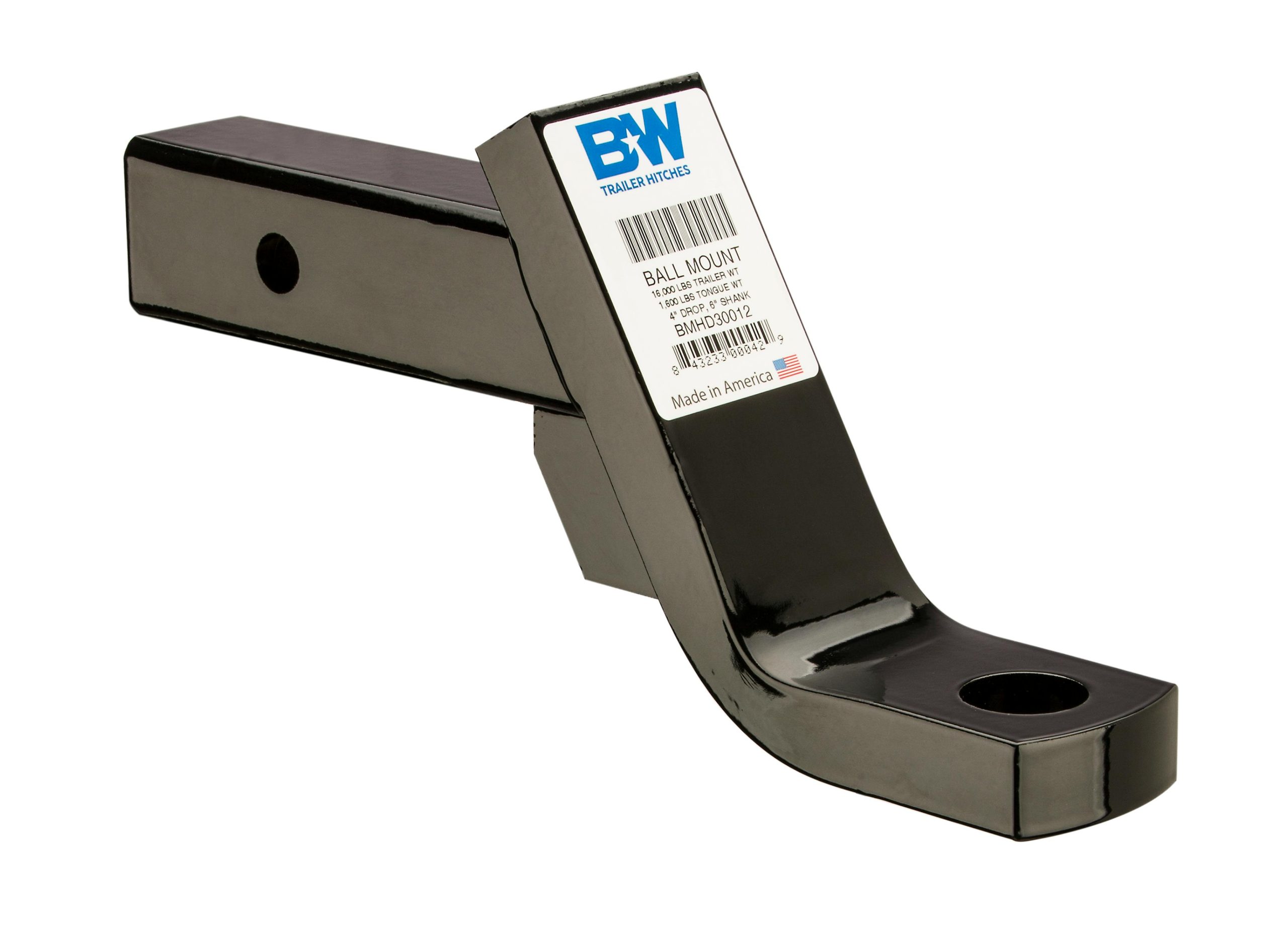 B&W Towing BMHD30012 Ball Mount 16K 4" Drop