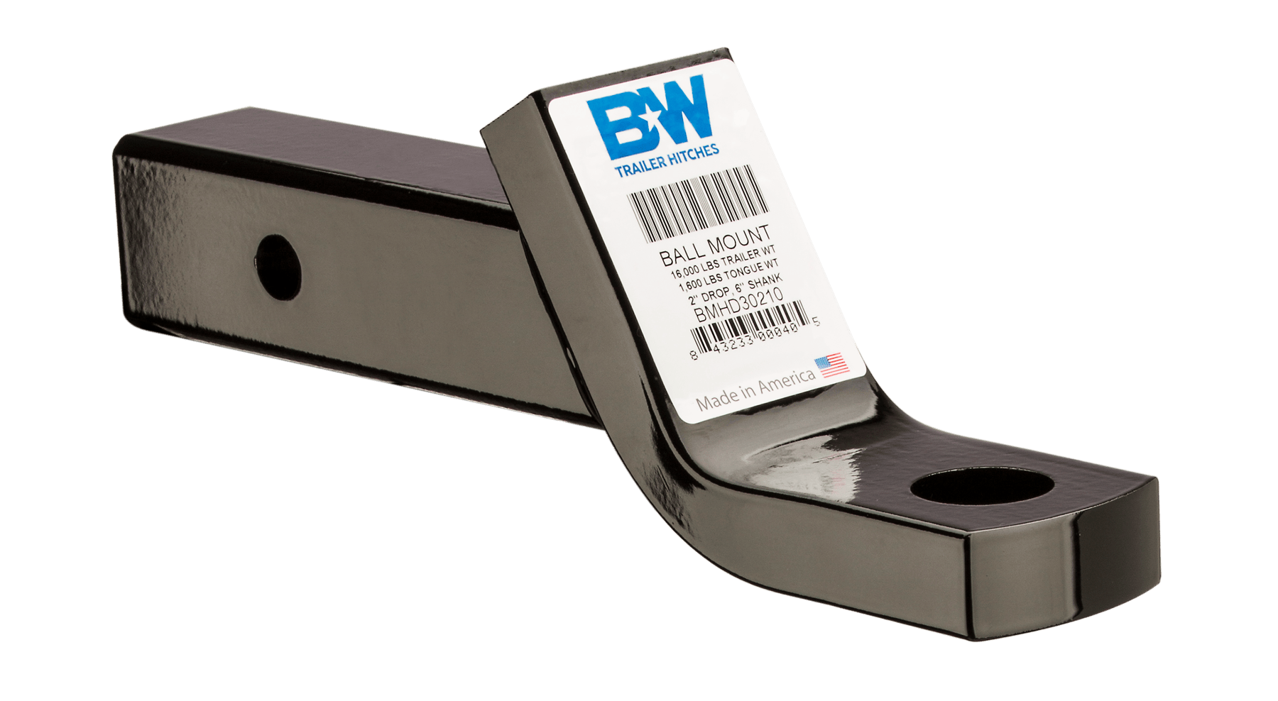B&W Towing BMHD30210 2.5" Ball Mount 16K 2" Drop