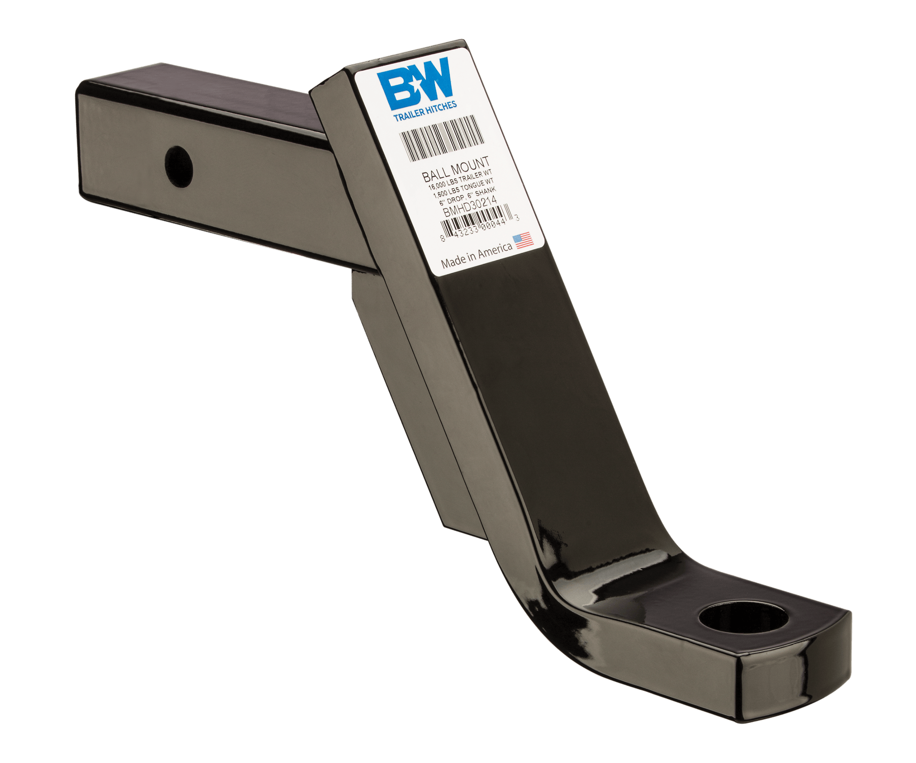 B&W Towing BMHD30214 2.5" Ball Mount 16K 6" Drop