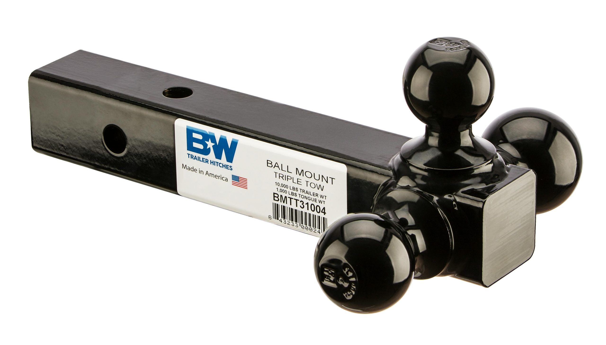 B&W Towing BMTT31004 10K Triple Tow Ball Mnt-Pcwbag