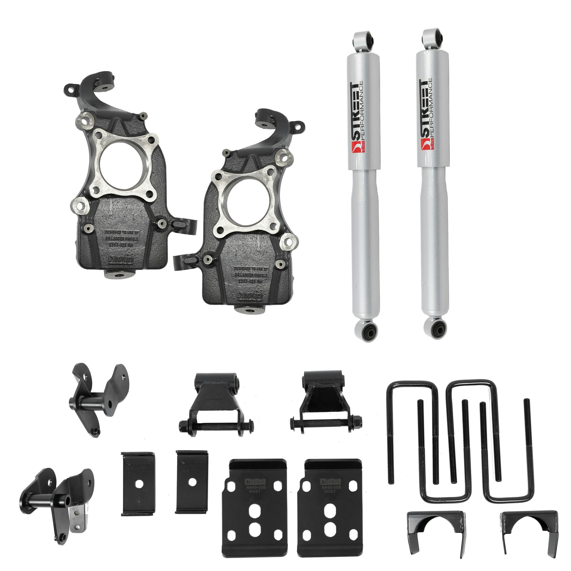Belltech 1052SP 2021+ Ford F-150 2WD -2" to -4.5"