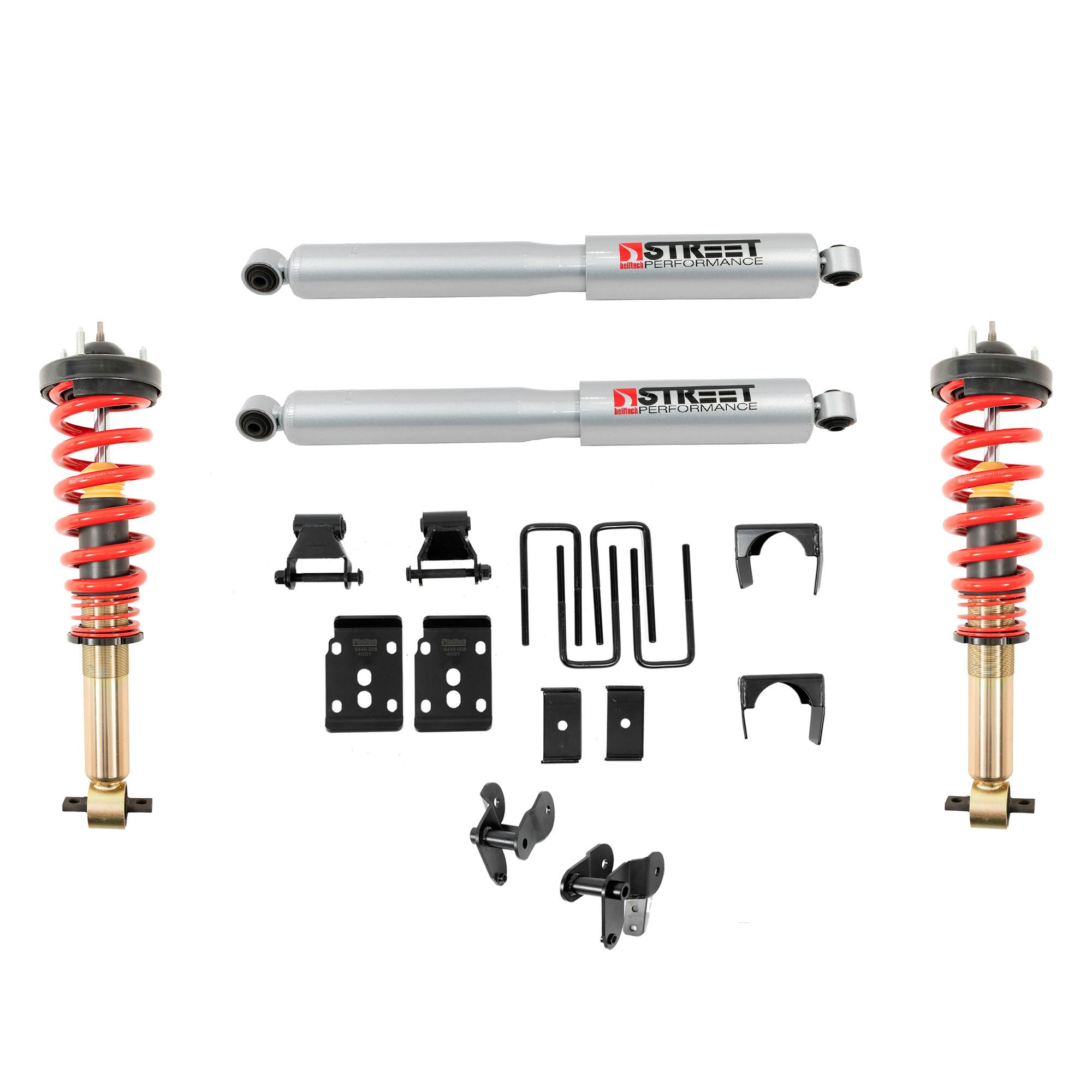 Belltech 1054SPC 2021+ Ford F-150 4WD -1" to -3.5"F / -5.5"R