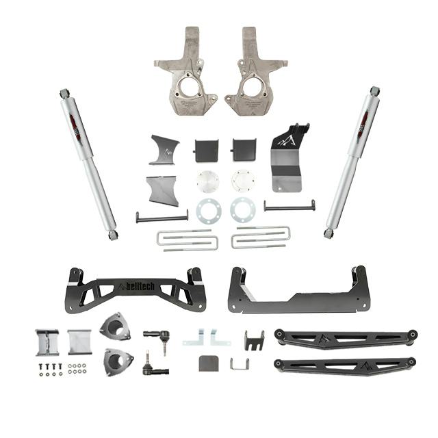 Belltech 150201BK 2007-2016 Silverado / Sierra 1500 4wd (Ext & Crew Cab) 7"-9 Lift